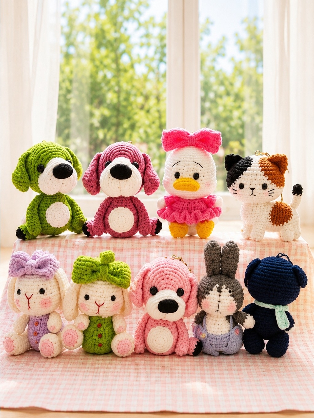 Handmade Crochet Amigurumi Animal Plushies - Assorted Colors